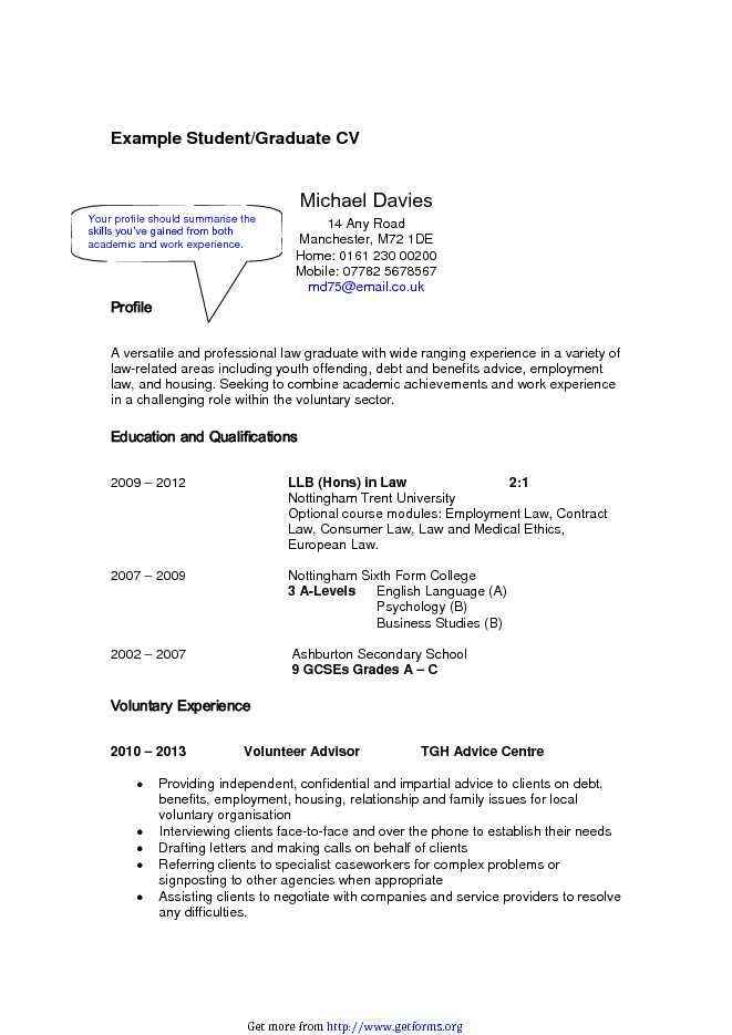 Cv Example General Download Cv Template For Free Pdf Or Word