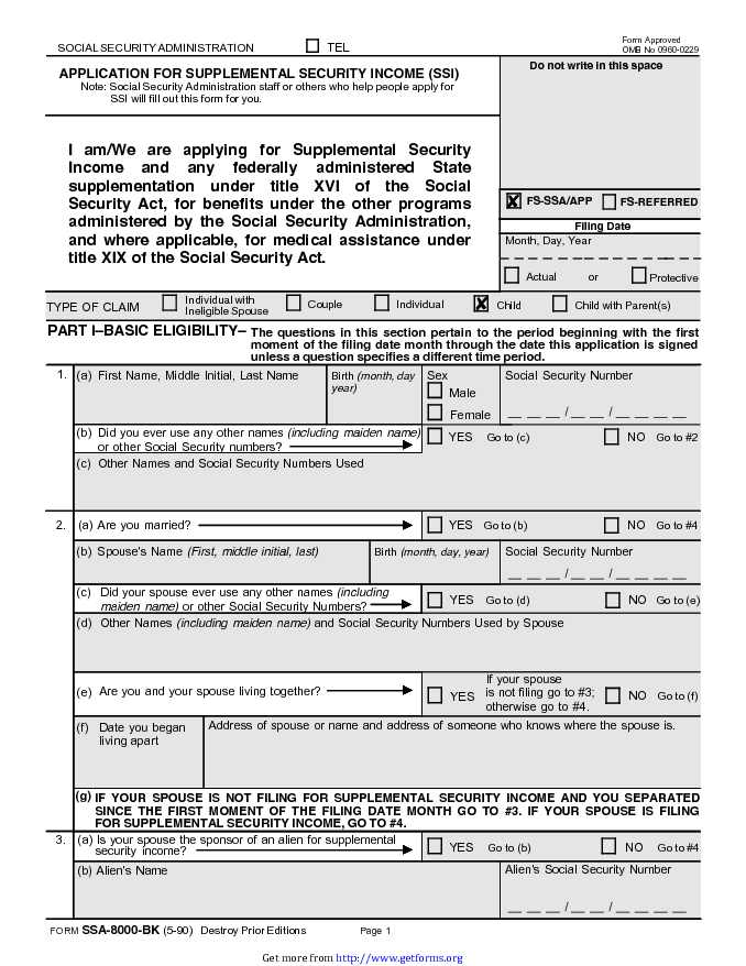 Form SS 5 FS Download Social Security Form For Free PDF Or Word