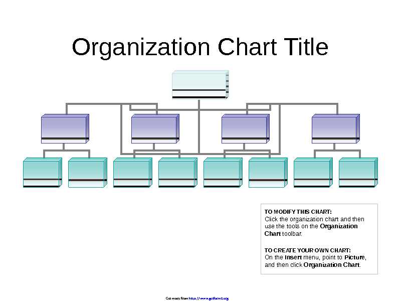 Project Organization Chart - download Organizational Chart Template for ...