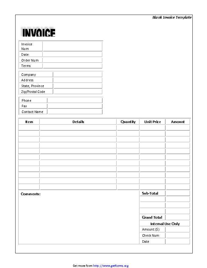 Proforma Invoice Example - download Invoice Template for free PDF or Word